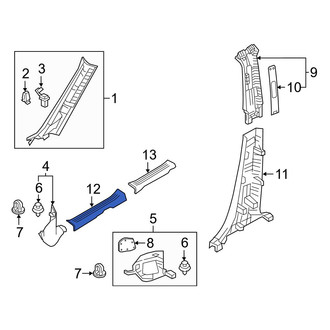 Mazda OE - Front Left Door Sill Plate