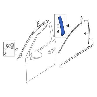 Mazda OE - Front Left Forward Door Applique