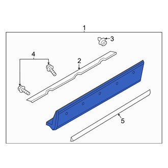 Mazda OE - Front Right Door Molding