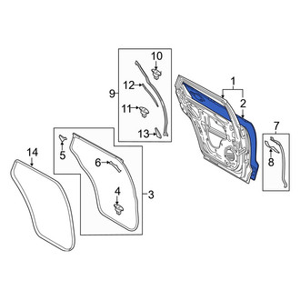 Mazda OE - Rear Right Outer Door Outer Panel