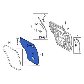Mazda OE - Rear Left Outer Door Seal