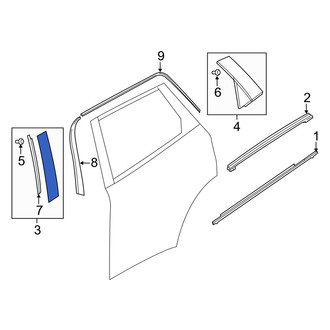 Mazda OE - Rear Left Forward Door Applique