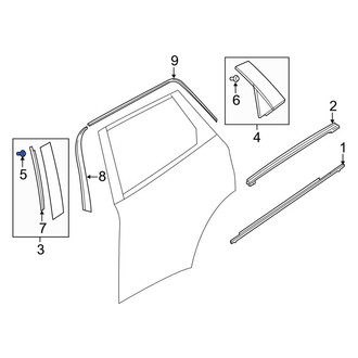 Mazda OE - Lower Door Applique Clip