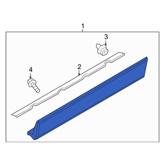 Mazda OE - Rear Left Door Molding