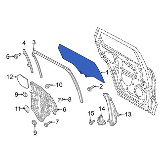 Mazda OE - Front Left Door Glass