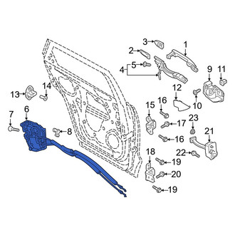Mazda OE - Front Right Door Latch Assembly