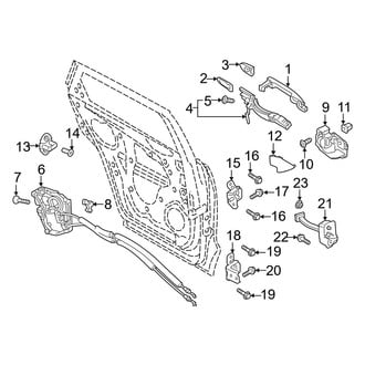 Mazda OE - Rear Door - Lock & Hardware