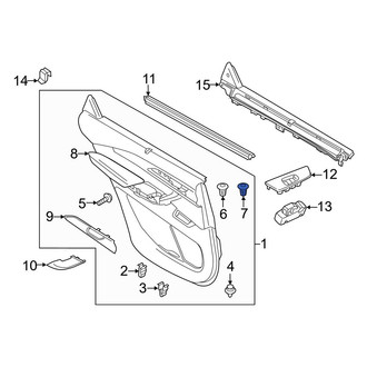 Mazda OE - Door Interior Trim Panel Grommet