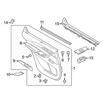 Mazda OE - Rear Door - Interior Trim