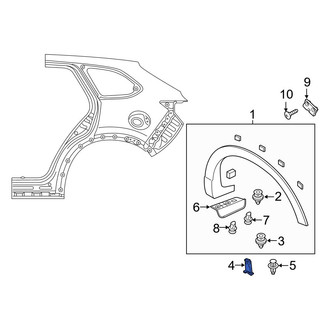 Mazda OE - Wheel Arch Molding Clip
