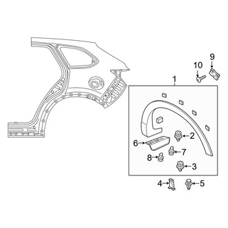 Mazda OE - Quarter Panel - Exterior Trim