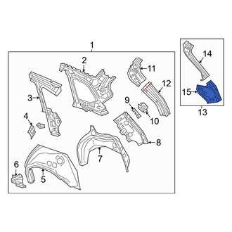 Mazda OE - Left Lower Body D-Pillar