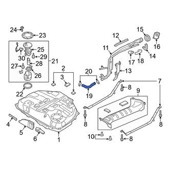 Mazda OE - Fuel Filler Hose