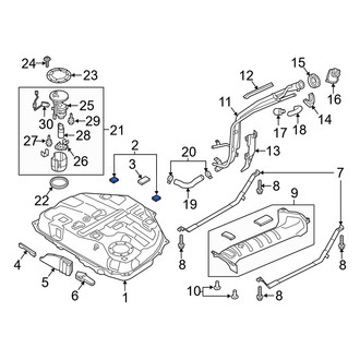 Mazda OE - Fuel Tank Insulator