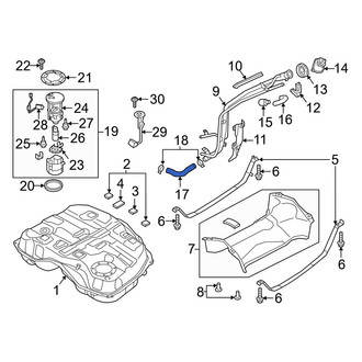Mazda OE - Fuel Filler Hose