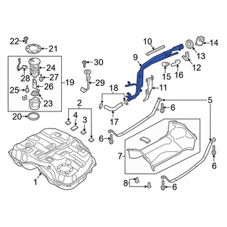 Mazda OE - Fuel Filler Hose