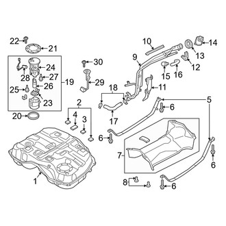 Mazda OE - Fuel System Components (AWD)