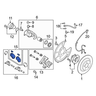 Mazda OE - Rear Disc Brake Pad Set