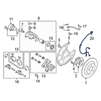 Mazda OE - Rear Right ABS Wheel Speed Sensor