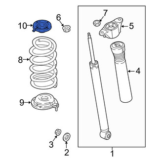 Mazda OE - Rear Upper Coil Spring Insulator