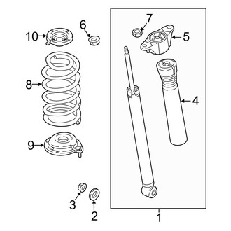 Mazda OE - Rear Suspension - Shocks & Components (FWD)