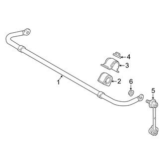 Mazda OE - Rear Suspension - Stabilizer Bar & Components (FWD)