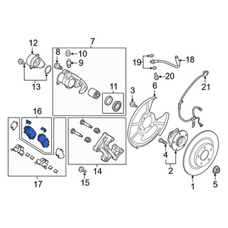 Mazda OE - Rear Disc Brake Pad Set