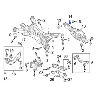 Mazda OE - Rear Alignment Camber Adjusting Eccentric