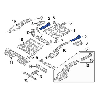 Mazda OE - Rear Left Inner Floor Extension