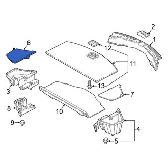 Mazda OE - Rear Right Floor Storage Compartment Lid
