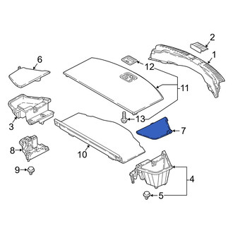 Mazda OE - Rear Left Floor Storage Compartment Lid