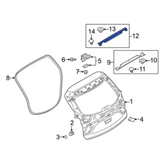 Mazda OE - Inner Liftgate Seal