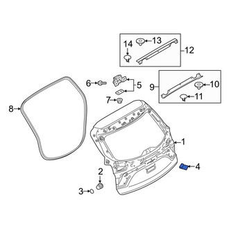 Mazda OE - Rear Liftgate Drain Plug