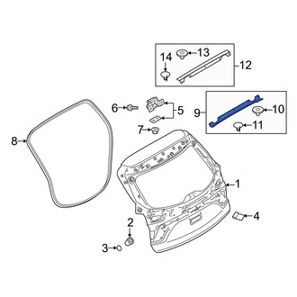 Mazda OE - Outer Liftgate Seal