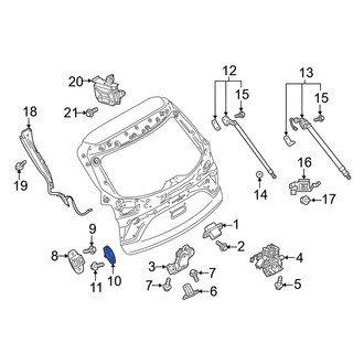 Mazda OE - Rear Outer Liftgate Stop Bumper