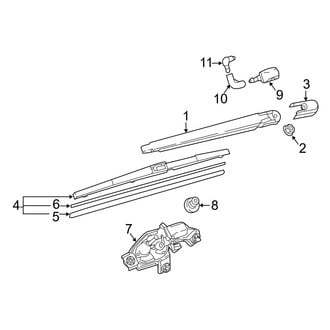 Mazda OE - Lift Gate - Wiper & Washer Components