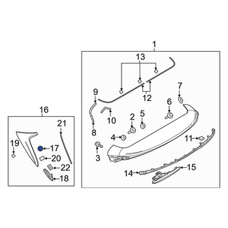 Mazda OE - Spoiler Clip