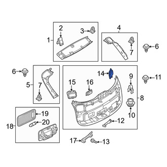Mazda OE - Rear Right Liftgate Trim Cover