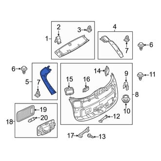 Mazda OE - Rear Left Liftgate Trim
