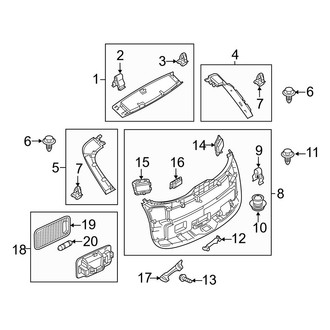 Mazda OE - Lift Gate - Interior Trim