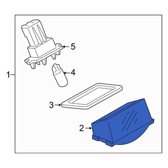 Mazda OE - Rear License Plate Light Lens