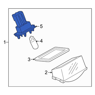 Mazda OE - Rear License Plate Light Socket
