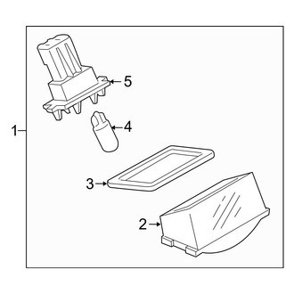 Mazda OE - Rear License Plate Light Assembly
