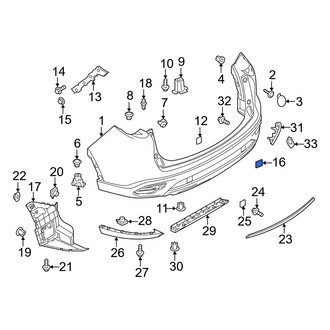 Mazda OE - Rear Left Tow Hook Cover