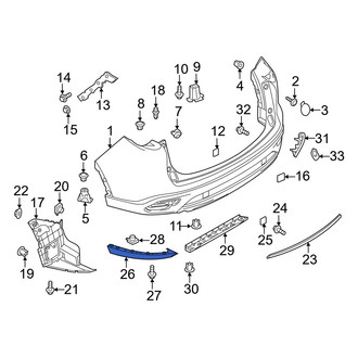 Mazda OE - Rear Left Valance Panel