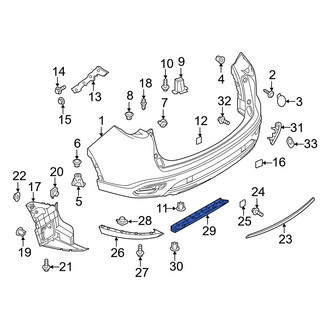 Mazda OE - Rear Center Valance Panel