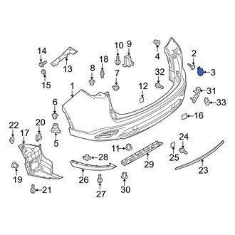 Mazda OE - Bumper Cover Cap
