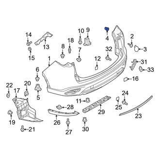 Mazda OE - Bumper Cover Grommet