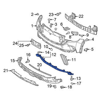 Mazda OE - Front Bumper Cover Reinforcement