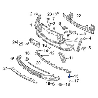 Mazda OE - Bumper Cover Support Rail Bolt